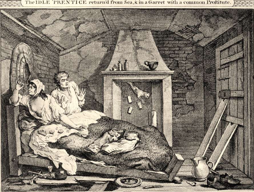 This was the more typical Brown Bess or Common Prostitute -  by William Hogarth 1747.