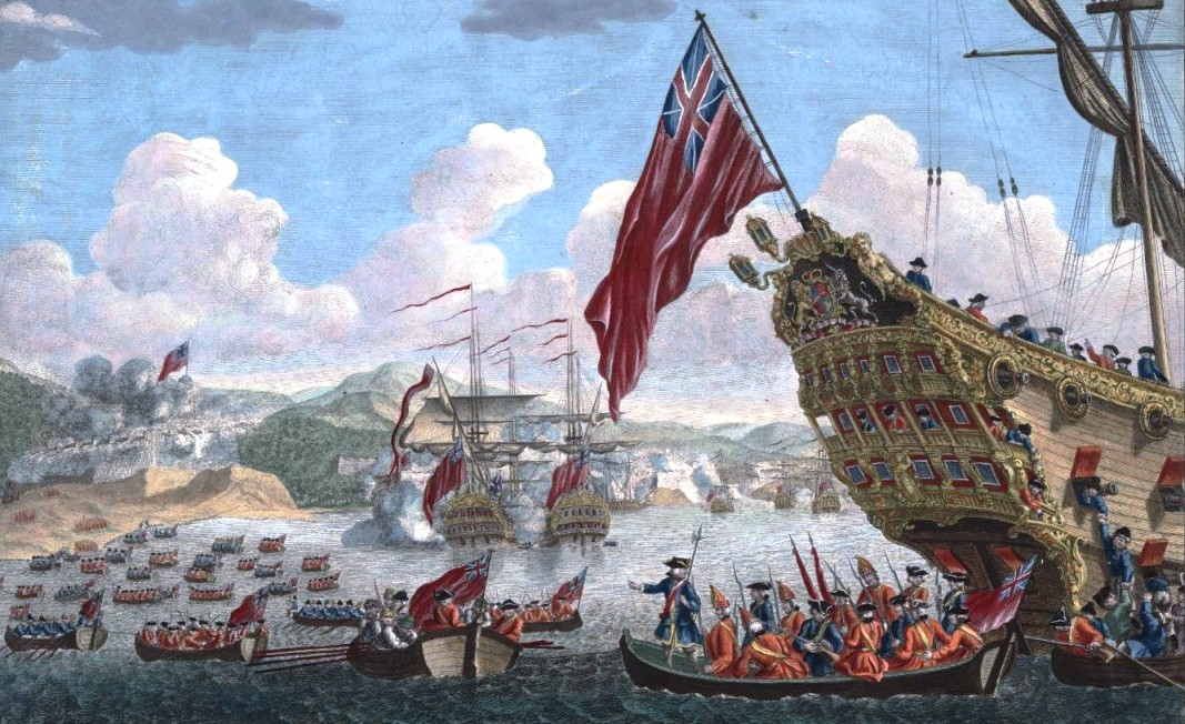 Siege of Louisbourg in 1745 by New England troops