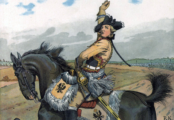  Friedrich Wilhelm von Seydlitz with this sword leading the charge at the Battle of Rossbach in 1757