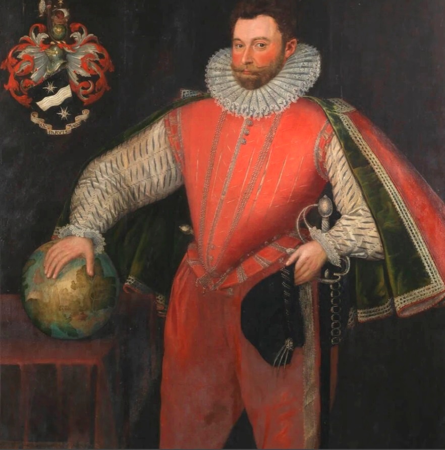 Sir Francis Drake in Navy Uniform 