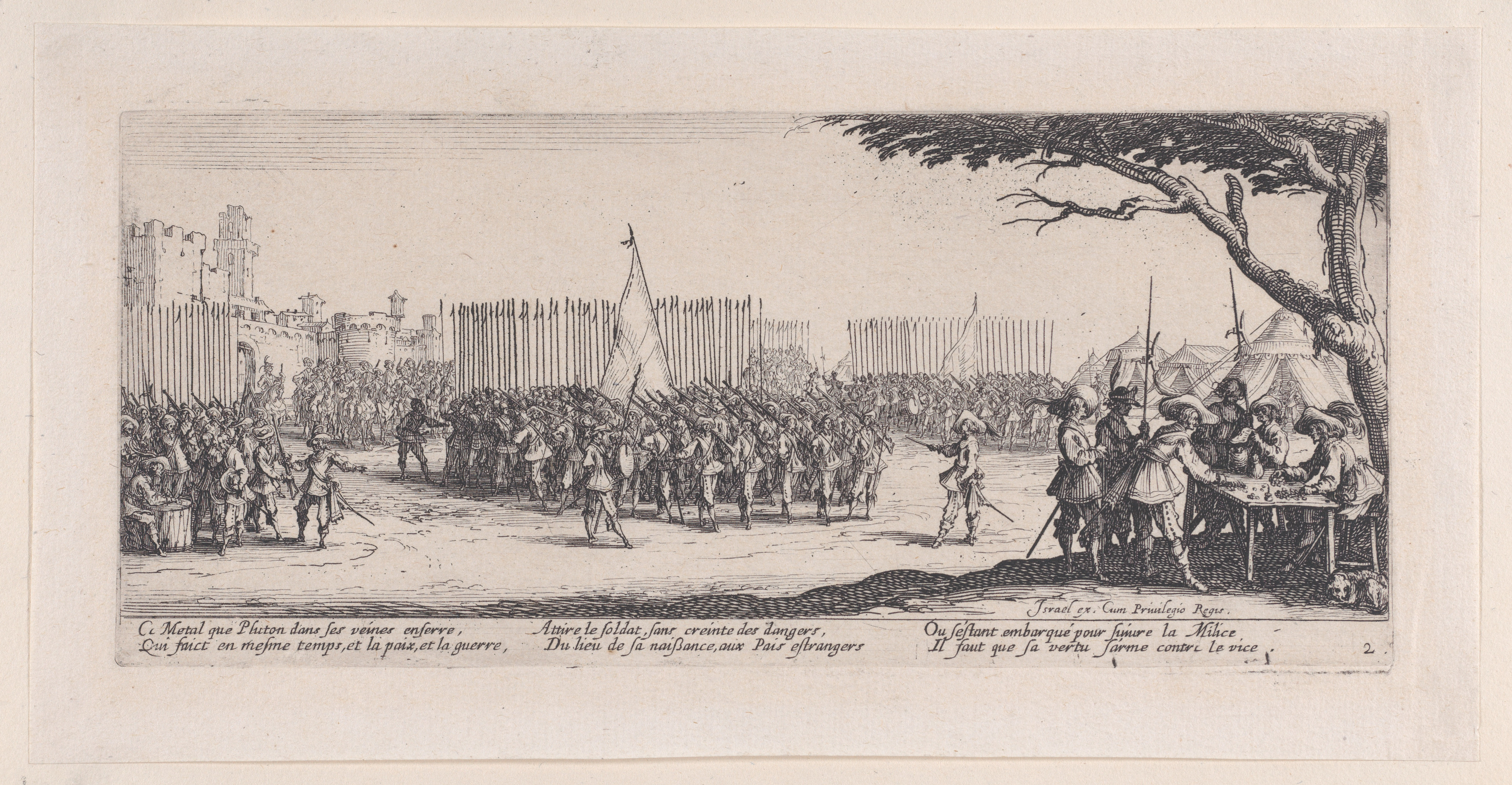 The Enlistment of Troops, Jacques Callot, 1633
