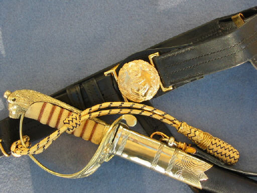 Royal Canadian Navy Sword Belt Buckle, Traditional